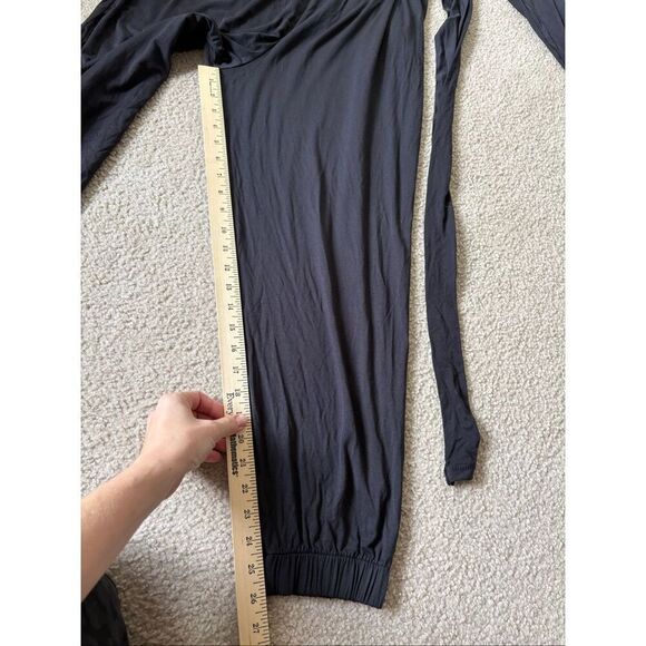 NEW Anthropologie The Daily Practice Robi Wrap Jumpsuit size S Black Athleisure - Picture 11 of 11